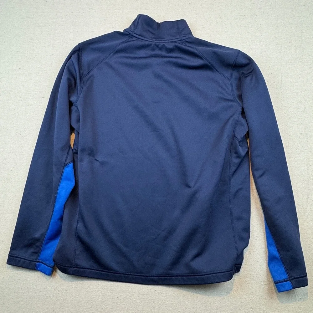 Nike Mens Therma-FIT Quarter Zip Pullover Size Large  Navy Blue Fleece Jacket